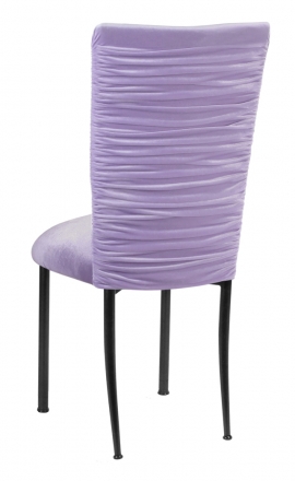 Chloe Lavender Chair Cover and Cushion on Black Legs (1)