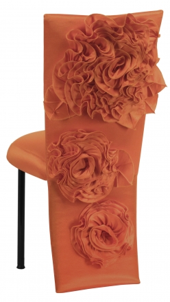 Orange Taffeta Jacket with Flowers and Boxed Cushion on Black Legs (1)