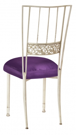 Ivory Bella Fleur with Purple Taffeta Boxed Cushion (1)
