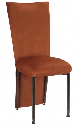 Cognac Suede Jacket and Cushion on Mahogany Legs (2)