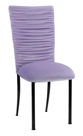 Chloe Lavender Chair Cover and Cushion on Black Legs (2)