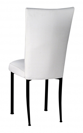 White Linette Chair Cover and Cushion on Black Legs (1)