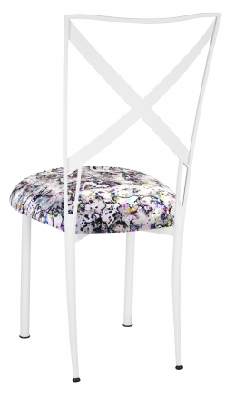 Simply X White with White Paint Splatter Cushion (1)