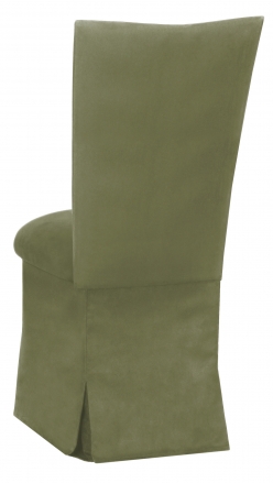 Sage Suede Chair Cover and Cushion and Skirt (1)