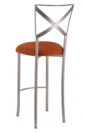 Simply X Barstool with Copper Stretch Knit Cushion (1)
