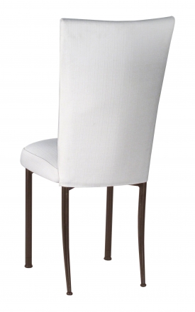 White Linette Chair Cover and Cushion on Brown Legs (1)