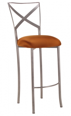 Simply X Barstool with Copper Stretch Knit Cushion (2)