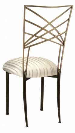 Two Tone Fanfare with Ivory Striped Cushion (1)