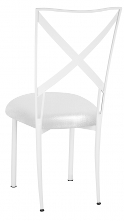 Simply X White with Metallic White Stretch Knit Cushion (1)