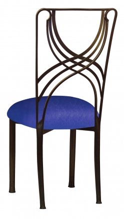 Bronze La Corde with Royal Blue Stretch Knit Cushion (1)