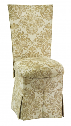 Ravena Chenille Empire Cut Chair Cover with Boxed Cushion and Skirt (2)