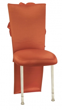Orange Taffeta Jacket with Flowers and Boxed Cushion on Ivory Legs (2)