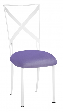 Simply X White with Lavender Velvet Cushion (2)