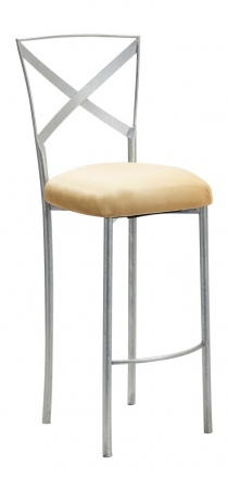 Simply X Barstool with Buttercup Suede Cushion (1)