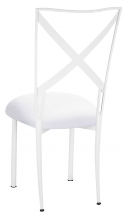Simply X White with White Suede Cushion (1)