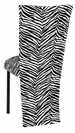 Black and White Zebra Jacket and Cushion on Black Legs (1)