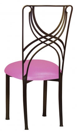 Bronze la Corde with Pink Glitter Stretch Knit Cushion (1)