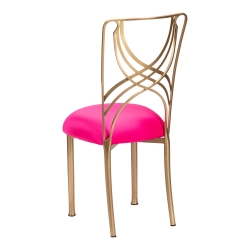 Gold La Corde with Hot Pink Stretch Knit Cushion