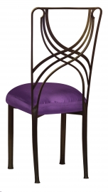 Bronze La Corde with Purple Taffeta Boxed Cushion
