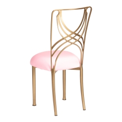Gold La Corde with Soft Pink Stretch Knit Cushion