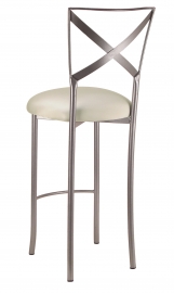 Simply X Barstool with Ivory Stretch Knit Cushion