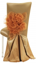 Gold Taffeta BET Dress with Boxed Cushion on Ivory Legs