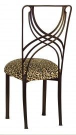 Bronze La Corde with Leopard Boxed Cushion