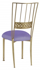 Gold Bella Braid with Lavender Velvet Cushion