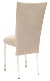 Parchment Linette Chair Cover and Cushion on Ivory Legs