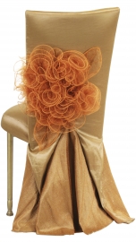 Gold Taffeta BET Dress with Boxed Cushion on Gold Legs