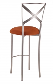 Simply X Barstool with Copper Stretch Knit Cushion