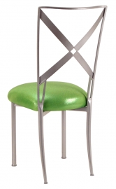 Simply X with Metallic Lime Cushion