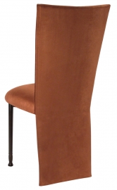 Cognac Suede Jacket and Cushion on Mahogany Legs