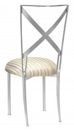Simply X with Ivory Striped Cushion