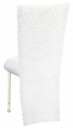 White Wedding Lace Jacket with White Stretch Knit Cushion on Ivory Legs