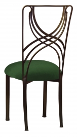Bronze La Corde with Green Velvet Cushion