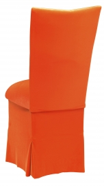 Orange Velvet Chair Cover, Cushion and Skirt