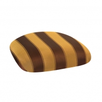 Chairs with Gold & Brown Stripe Cushions