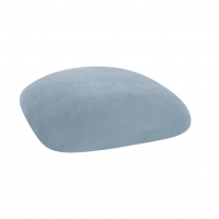 Barstools with Ice Blue Suede Cushions